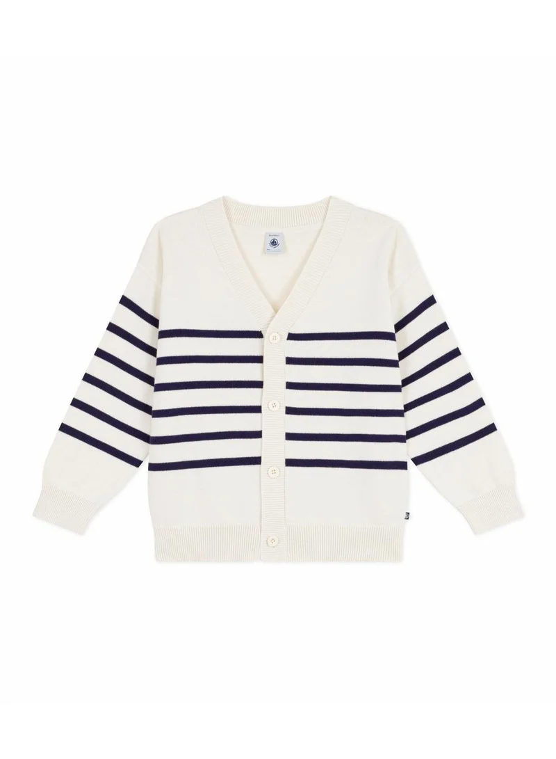 بيتي باتو Children's stripy cotton cardigan